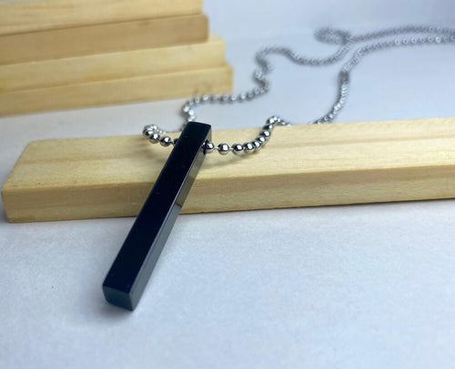 Midnight Bar Pendant Necklace